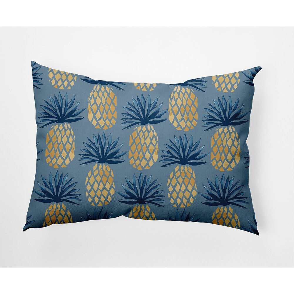 Pineapple Stripes Nautical Decorative Indoor Pillow