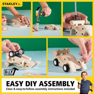 Stanley Jr Pull Back Sports Car Kit and Tool Set (Tool Belt Not Included) (5-Piece) OL_STJK030BUD-T05-SY