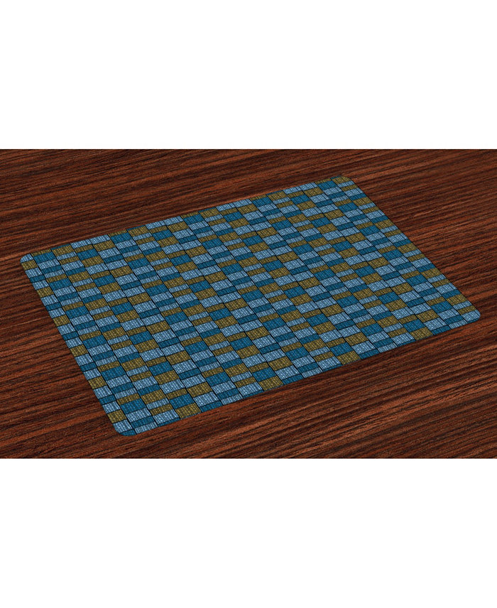 Ambesonne Vintage-Like Place Mats Set of 4