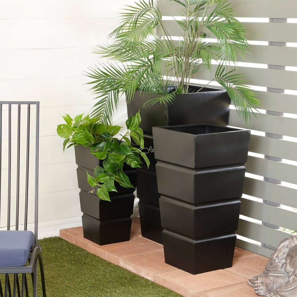 Metal Modern Planter (Set of 3)   S/3 13\