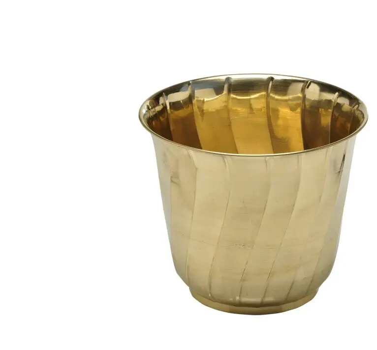 Best Quality Handmade Flower Planters And Vases Engraved Brass New Design Top Quality Metal garden planter