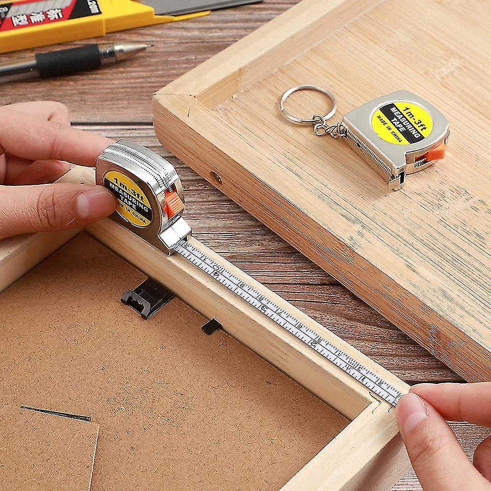 50 Pcs Keychain Tape Measure Tape Measure Functional Pocket Tape Measure Small Tape Measure Retract