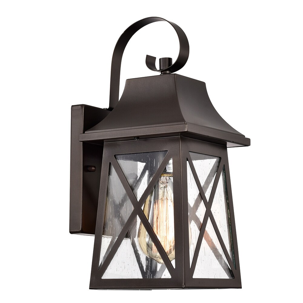 Modern Farmhouse 1 Light Outdoor Sconce Wall Lights   13.25*6*7