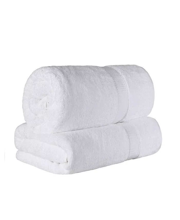 Superior Highly Absorbent Egyptian Cotton Ultra Plush Solid Bath Towel Set Collection