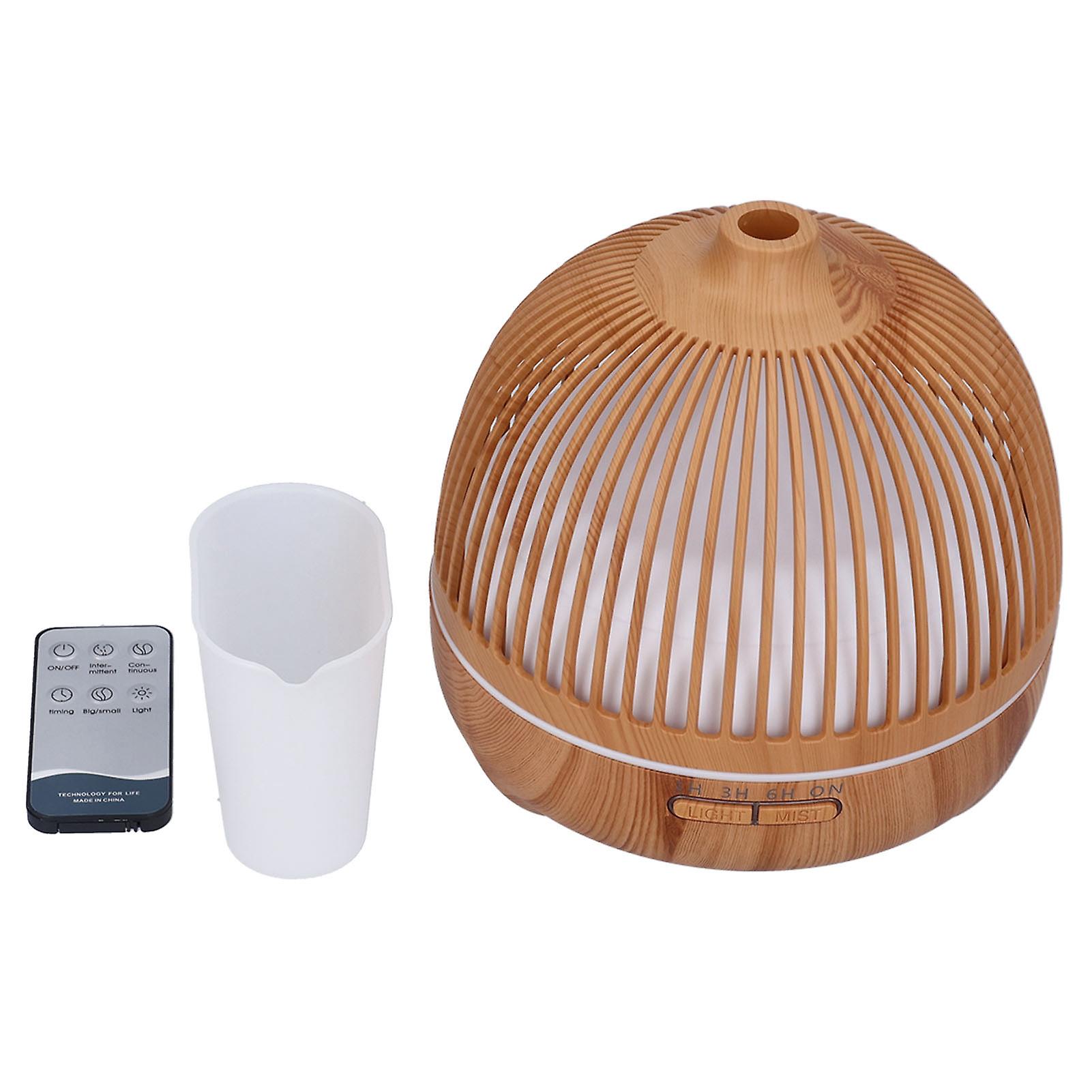 Household Air Humidifier 7 Color Changing LED Birdcage Hollow Ultrasonic Essential Oil Diffuser for Home 100‑240VUK Plug