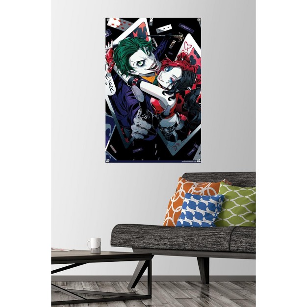 Trends International Dc Comics Harley Quinn Anime Joker Hug Unframed Wall Poster Prints