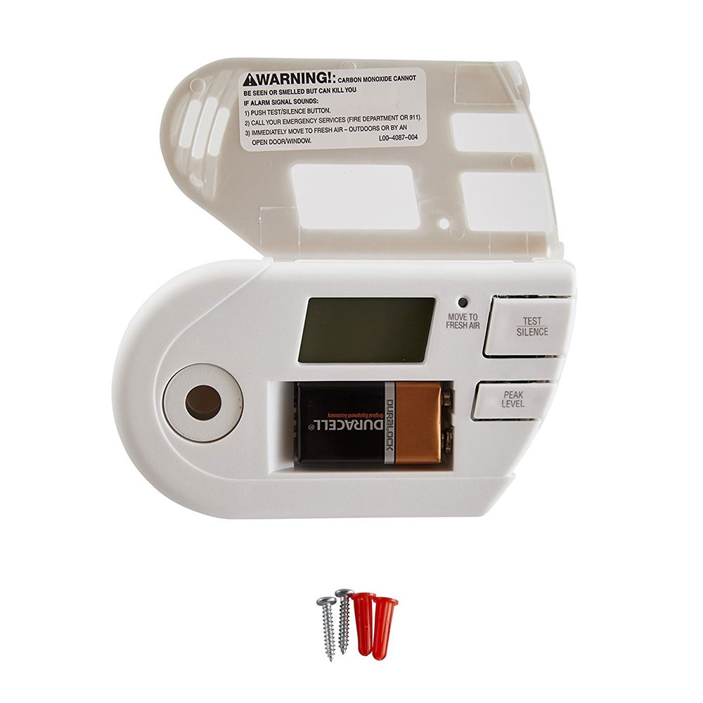 Combination Explosive Gas and Carbon Monoxide Alarm with Backlit Digital Display ;