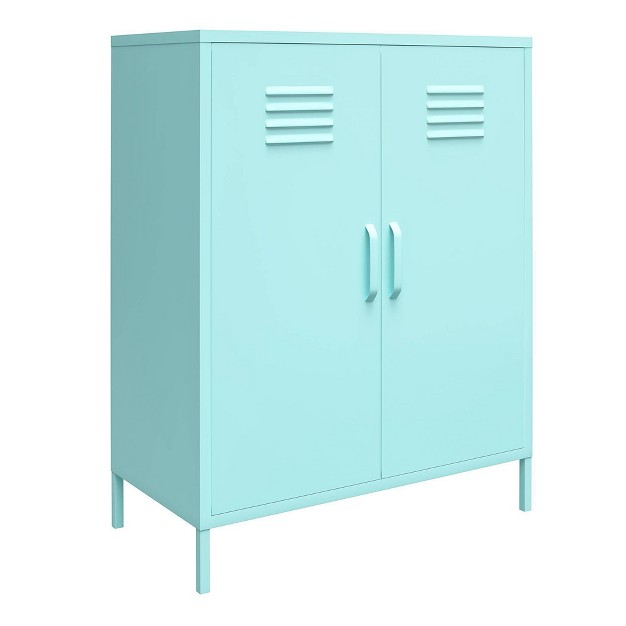 2 Door Cache Metal Locker Storage Cabinet Novogratz