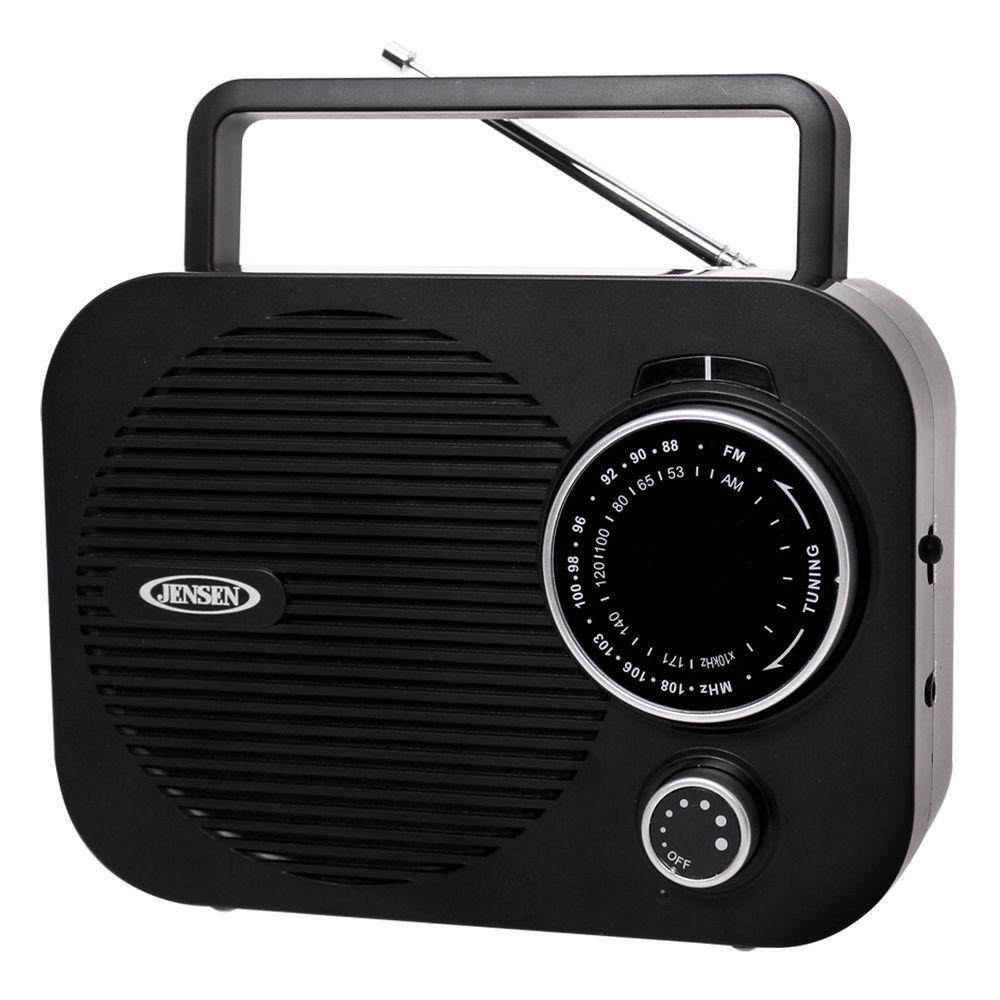 JENSEN Portable AMFM Radio - Black MR-550-BK