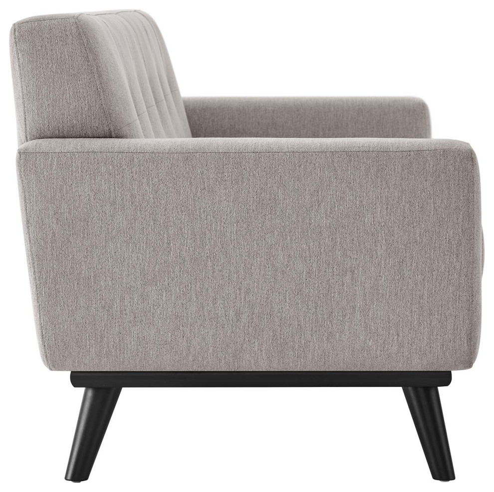 Engage Herringbone Fabric Loveseat   Midcentury   Loveseats   by Modway  Houzz