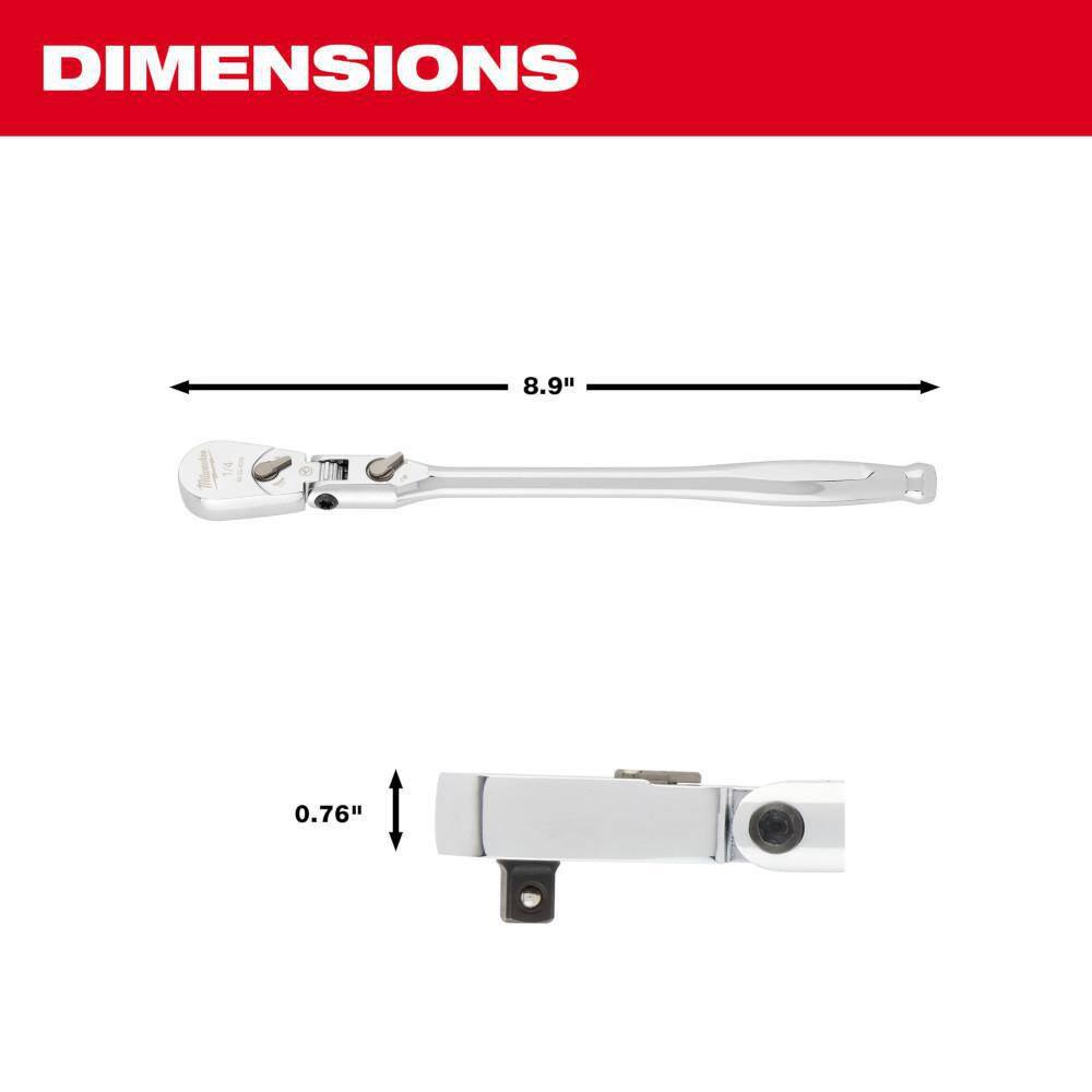 MW 14 in. Drive 9 in. Flex Head Ratchet 48-22-9009