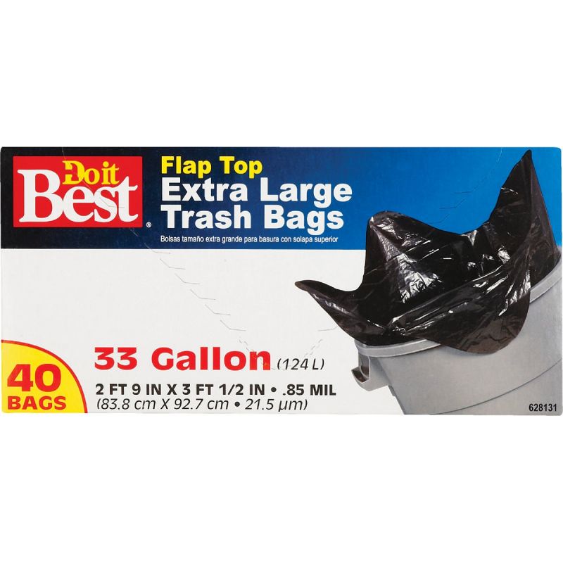 Do it Best Extra Large Trash Bag 33 Gal. Black