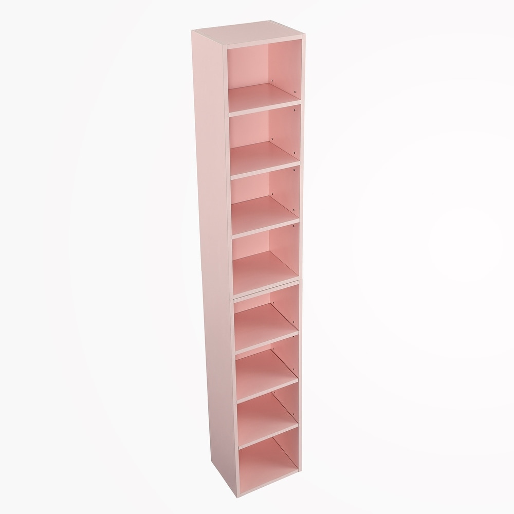 8 Tier Storage Cabinet with Adjustable Shelves