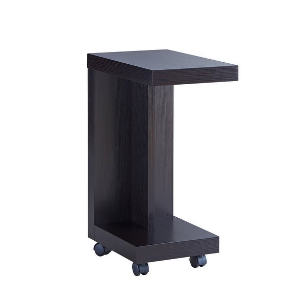 Furniture of America Otis Modern Mobile 18-inch 1-shelf Side Table