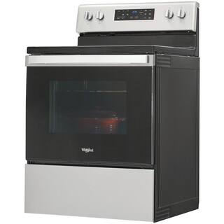 Whirlpool 30 in. 5.3 cu. ft. Electric Range with 5-Elements and Frozen Bake Technology in Fingerprint Resistant Stainless Steel WFE525S0JZ