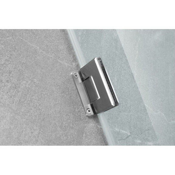 Hinged Frameless Glass Shower Door 31.5 32 in.W x ...