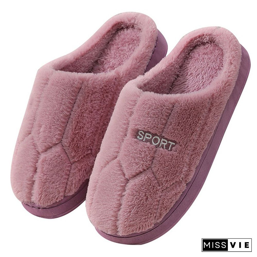 Women Winter Home Slippers Cartoon Cat Shoes Non-Slip Soft Winter Warm House Slippers Indoor Bedroom Lovers Couples