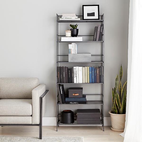 6Shelf Iron Folding Bookshelf