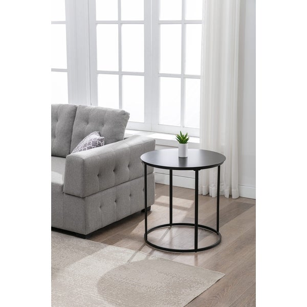 Landon Iron Round Side Table