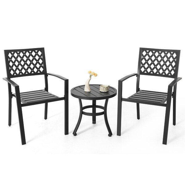 Nuu Garden Outdoor 3Piece Iron Bistro Set