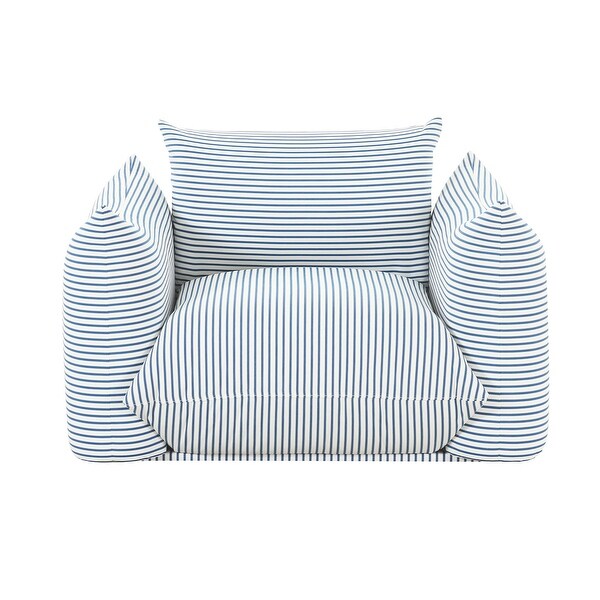 Saint Tropez Striped Stuffed Outdoor Armchair