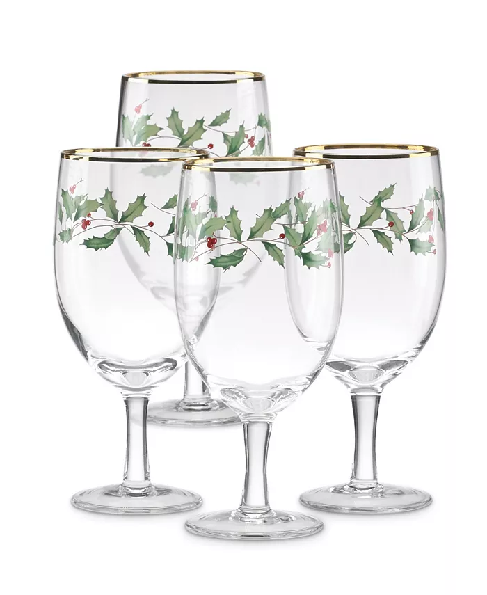 Lenox Holiday 4-piece Iced Beverage Glass Set