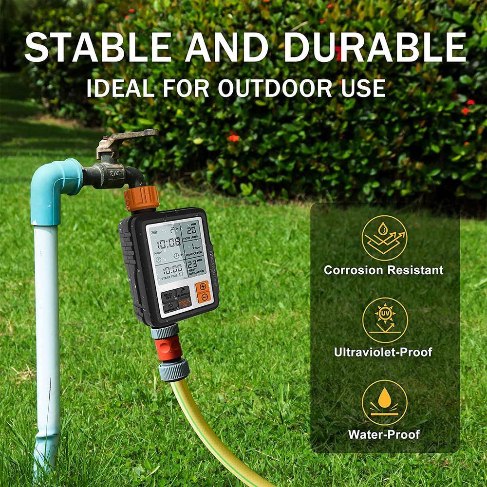 Cubilan Programmable Water Timer Digital IrrigationSprinkler Timer for Garden Lawns Pool Water Hose Timer B0BND49ZW8