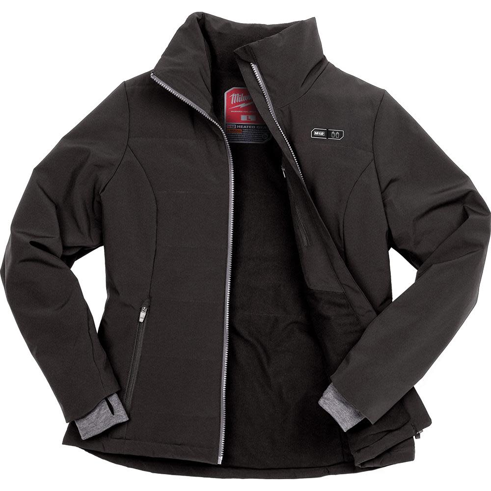 Milwaukee M12 Womens Heated Softshell Jacket Kit Large Black ;