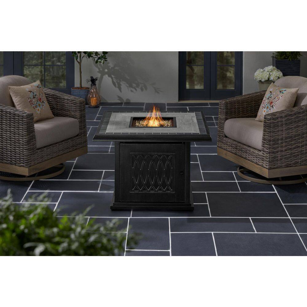 Home Decorators Collection St. Charles Steel and Aluminum Outdoor Fire Pit Table FHTM80223