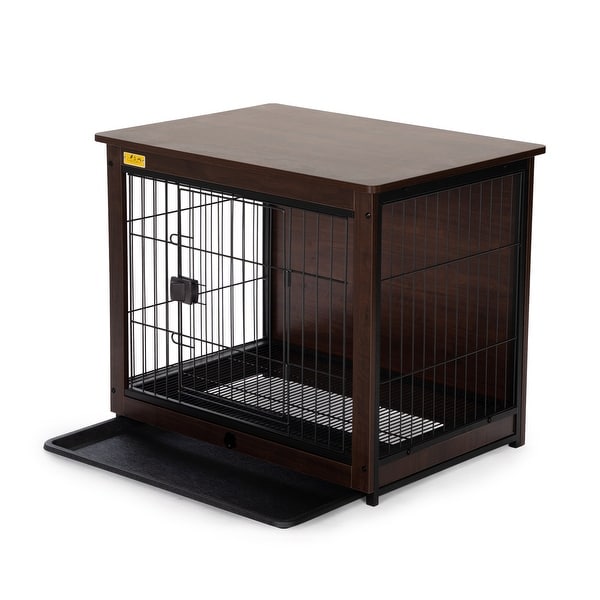 Side Table with Dog Cage Design， Small/ Medium/ Large Sizes to Choose