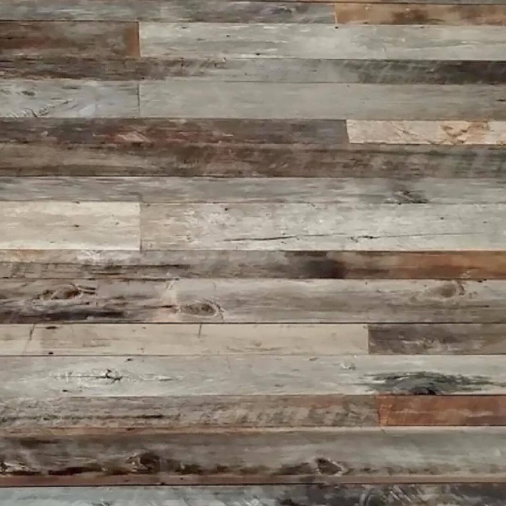 1 in. x 5 in. x 4 ft. Brown and Gray Weathered Barn Wood Shiplap Plank (10 sq. ftPack) RBS-200T