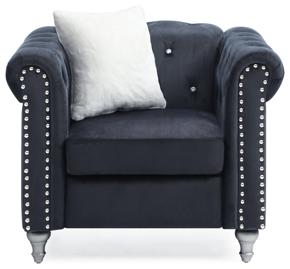 Raisa Chair   Traditional   Armchairs And Accent Chairs   by Glory Furniture  Houzz