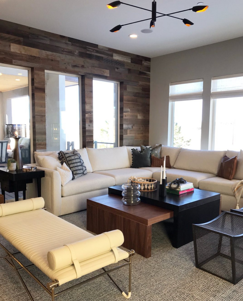 Evelyn Cocktail Table  Light Walnut +  Ebony Oak   Transitional   Coffee Tables   by Mandalay Home Furnishings  Inc.  Houzz