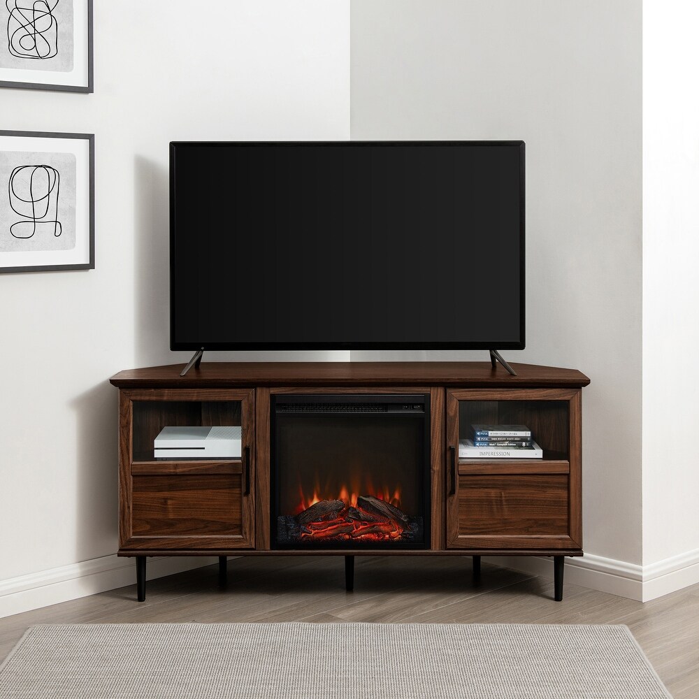 Middlebrook Modern Corner Fireplace TV Stand