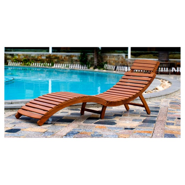 Curved Folding Chaise Lounger northbeam