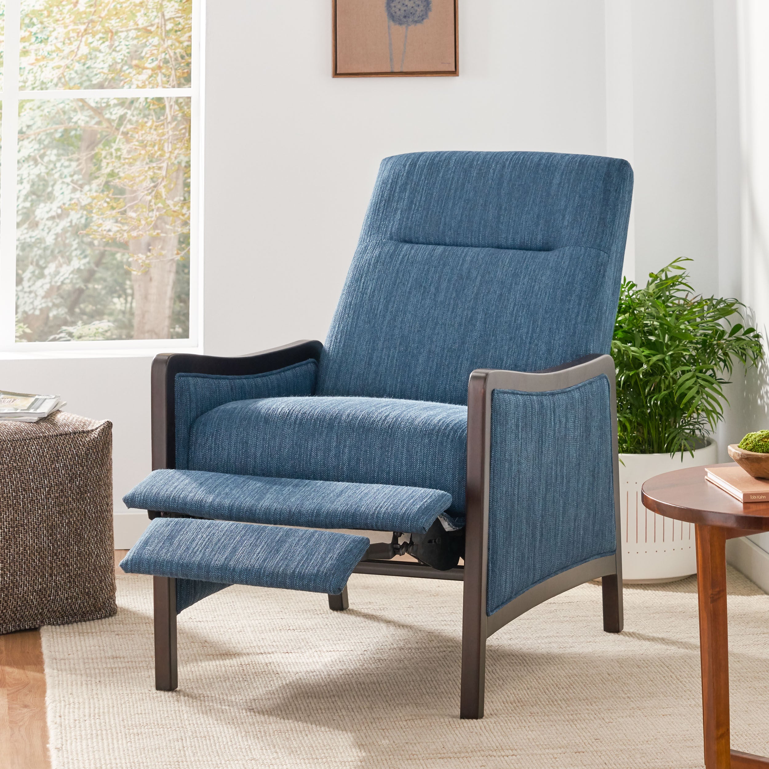 Drury Contemporary Upholstered Pushback Recliner