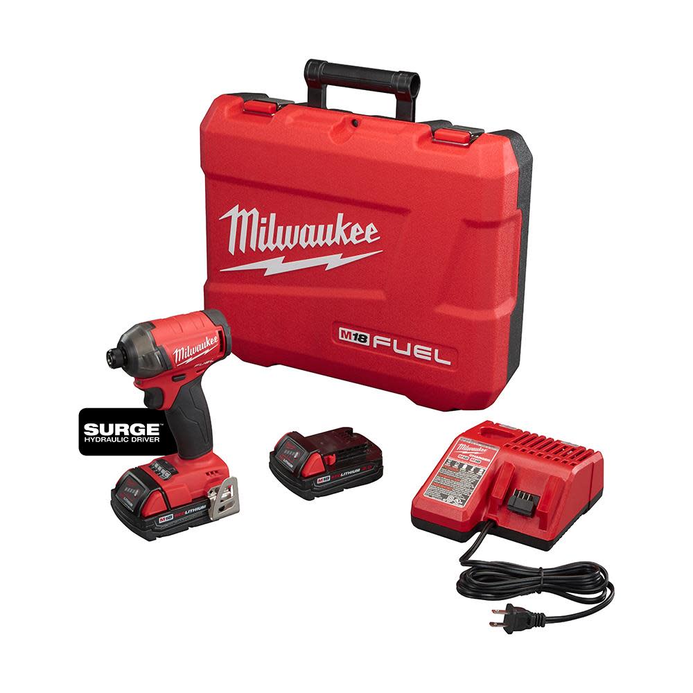 Milwaukee M18 FUEL SURGE 1/4 in. Hex Hydraulic Driver Kit 2760-22CT from Milwaukee