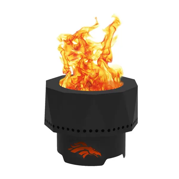 Blue Sky Denver Broncos Ridge Smokeless Fire Pit