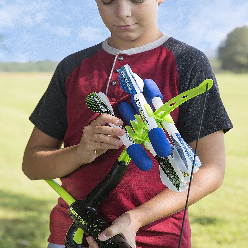 HearthSong - Bow and Arrow Set for Kids ，  32L Bow and 6 10L Foam-Tipped Arrows