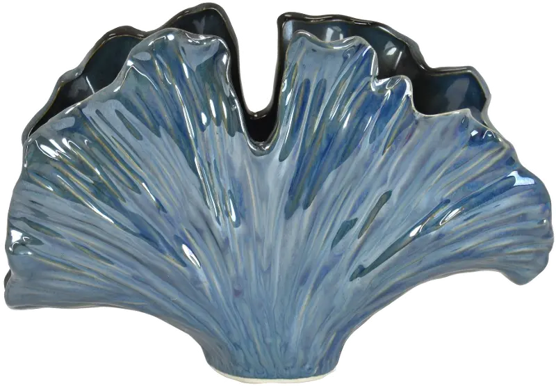 6 Inch Blue Sea Fan Vase