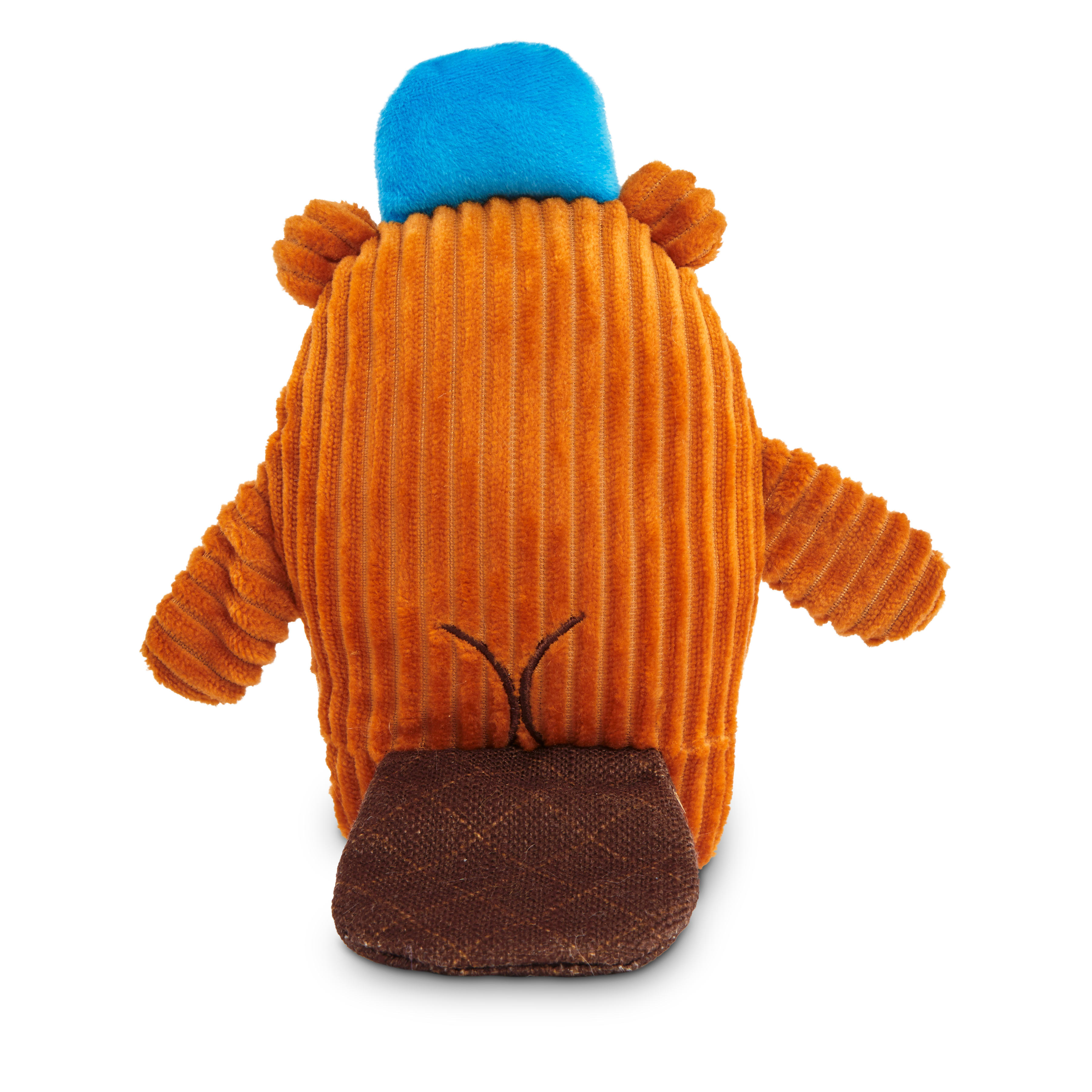 Leaps  Bounds Boisterous Beaver Plush Dog Toy， Medium