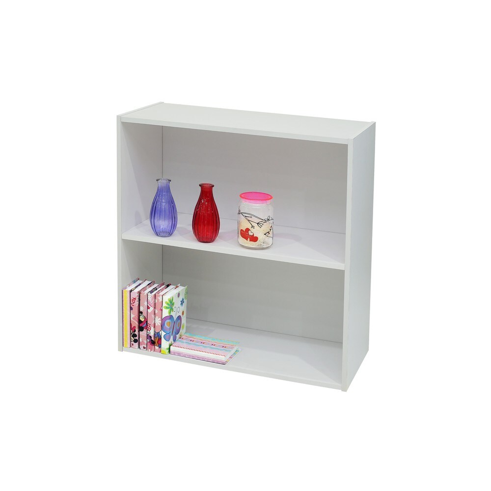 2 Tier Shelf Bookcase Storage Organizer