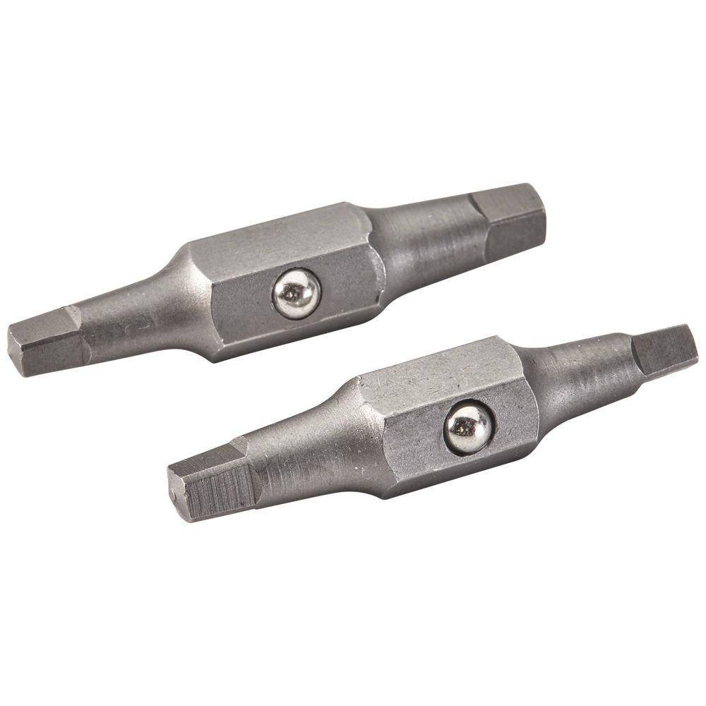 Klein Tools #1 and #2 Square Drive Replacement Bits 32484