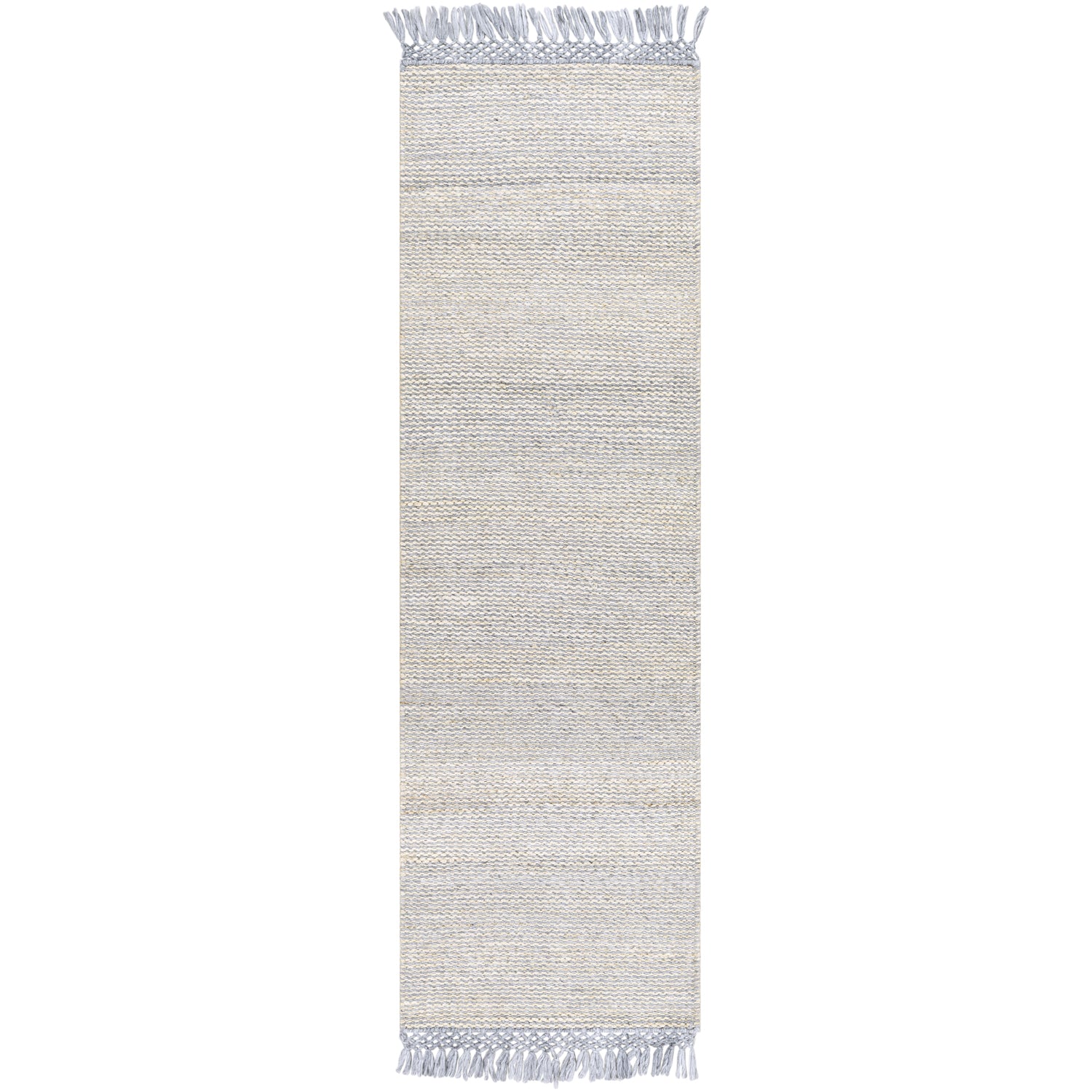 Southampton Hand Woven Rug in Medium Gray, Pale Blue, Cream