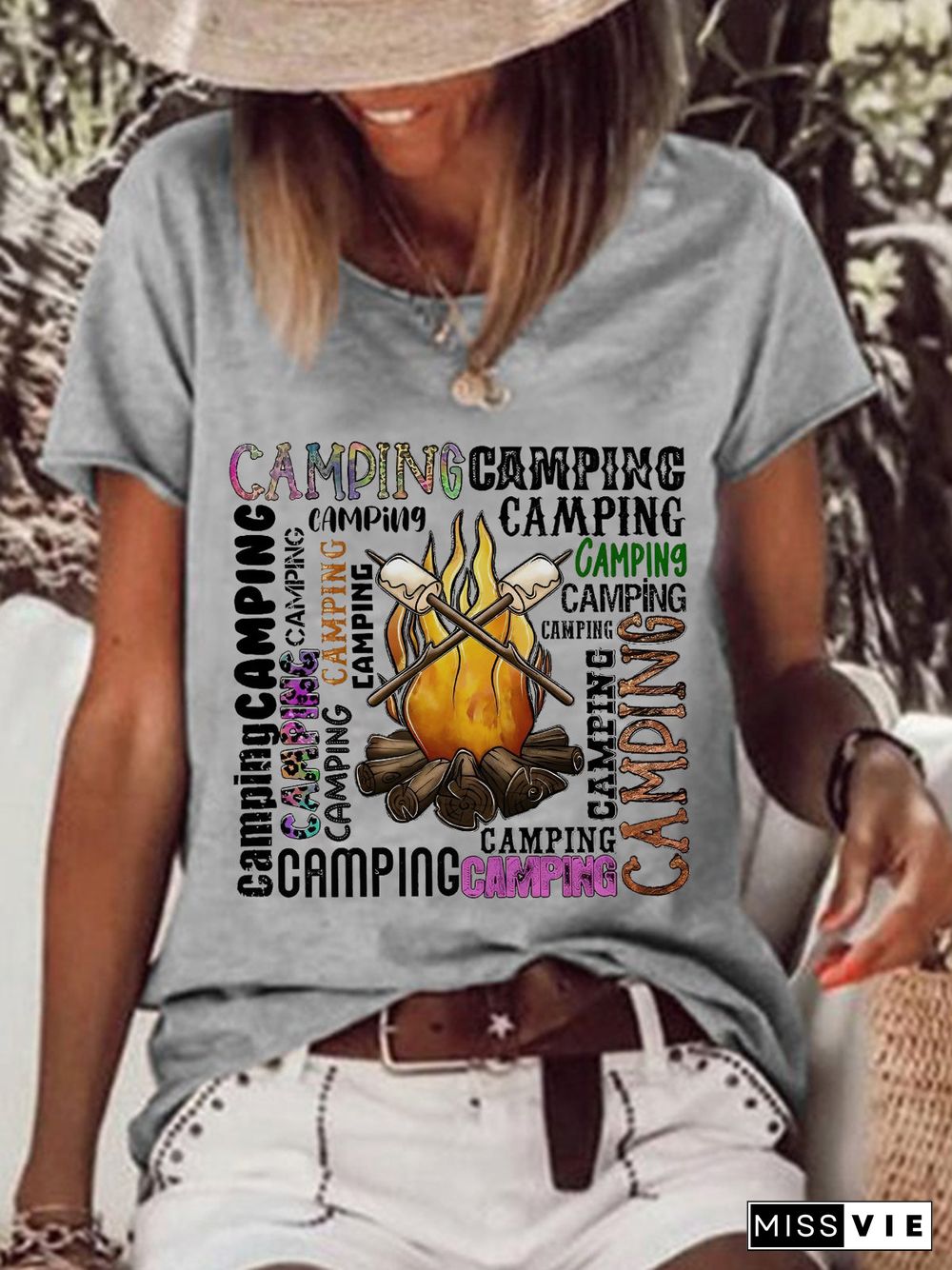 Camp Fire Camping T-shirt