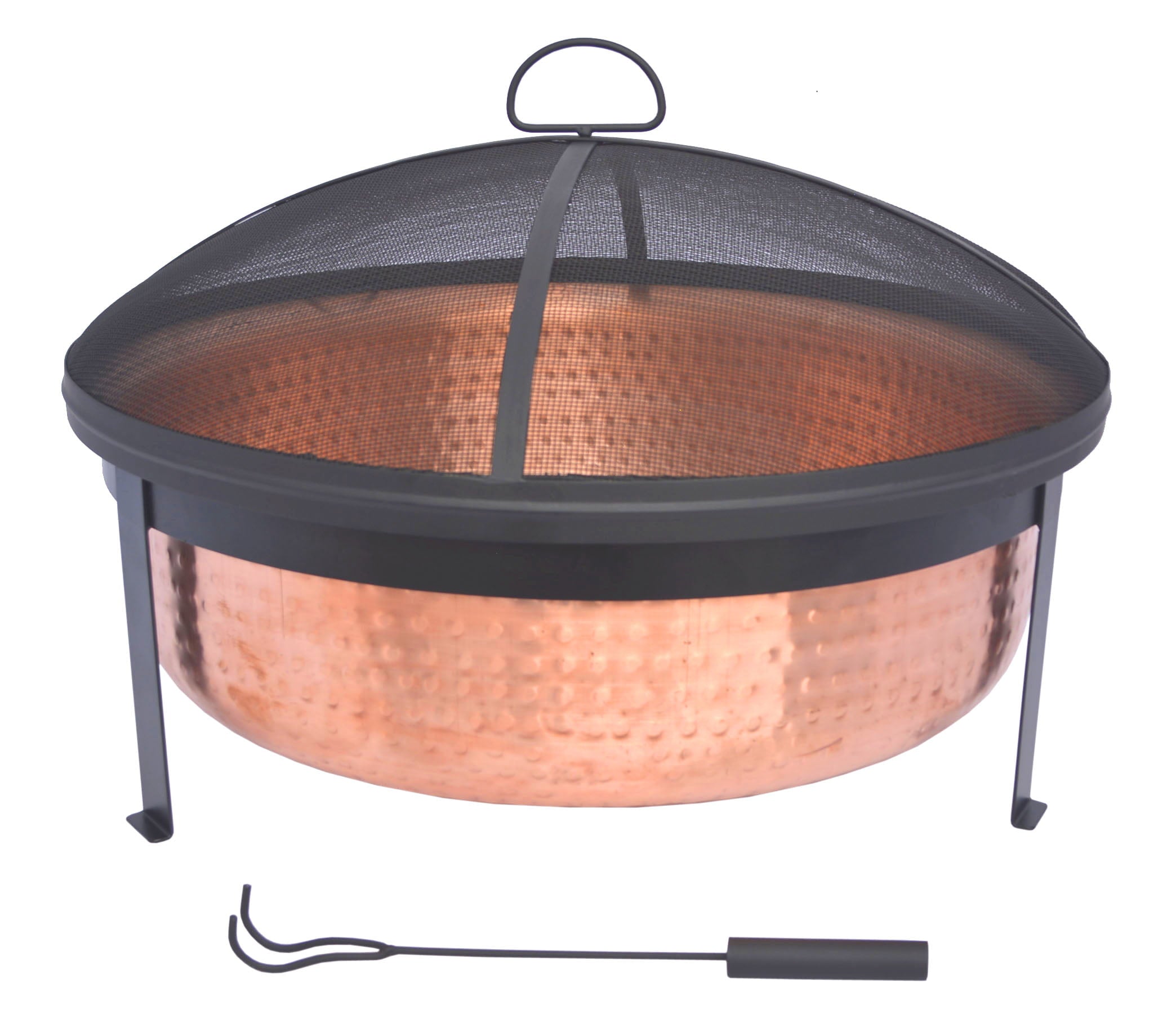 Better Homes & Gardens Wood Burning Copper Fire Pit, 30-inch diameter and 22-inch Height