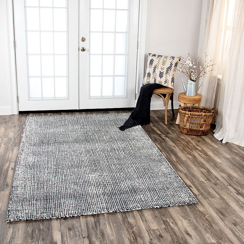 Rizzy Home Michelle Talbot Black and White Rug