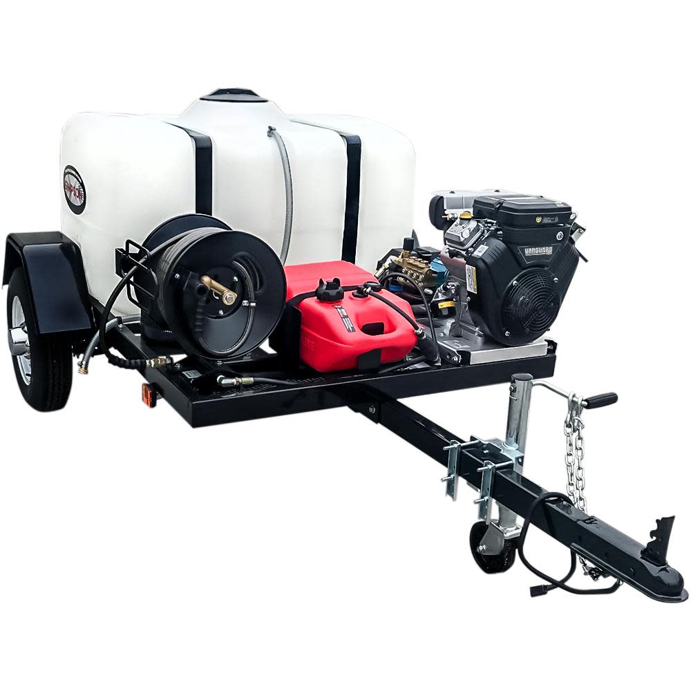 Simpson Cold Water Professional Gas Pressure Washer Trailer 4200 PSI ; 49 State Certified ;