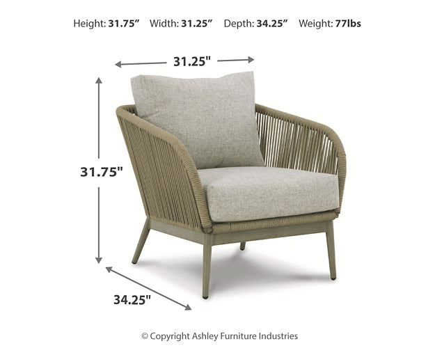 Swiss Valley 2 Outdoor Lounge Chairs with End Table