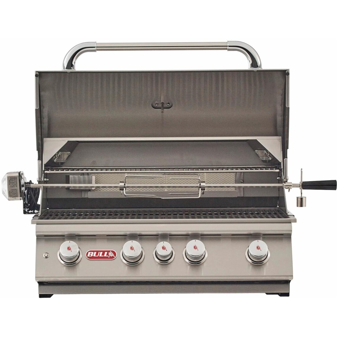 Bull Angus 30-Inch 4-Burner Built-In Natural Gas Grill With Rotisserie